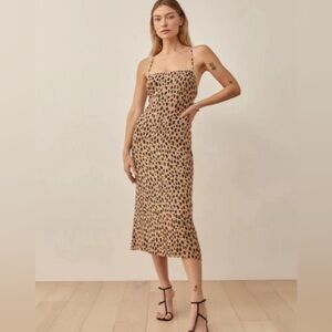 Reformation Dover dress in leopard print
